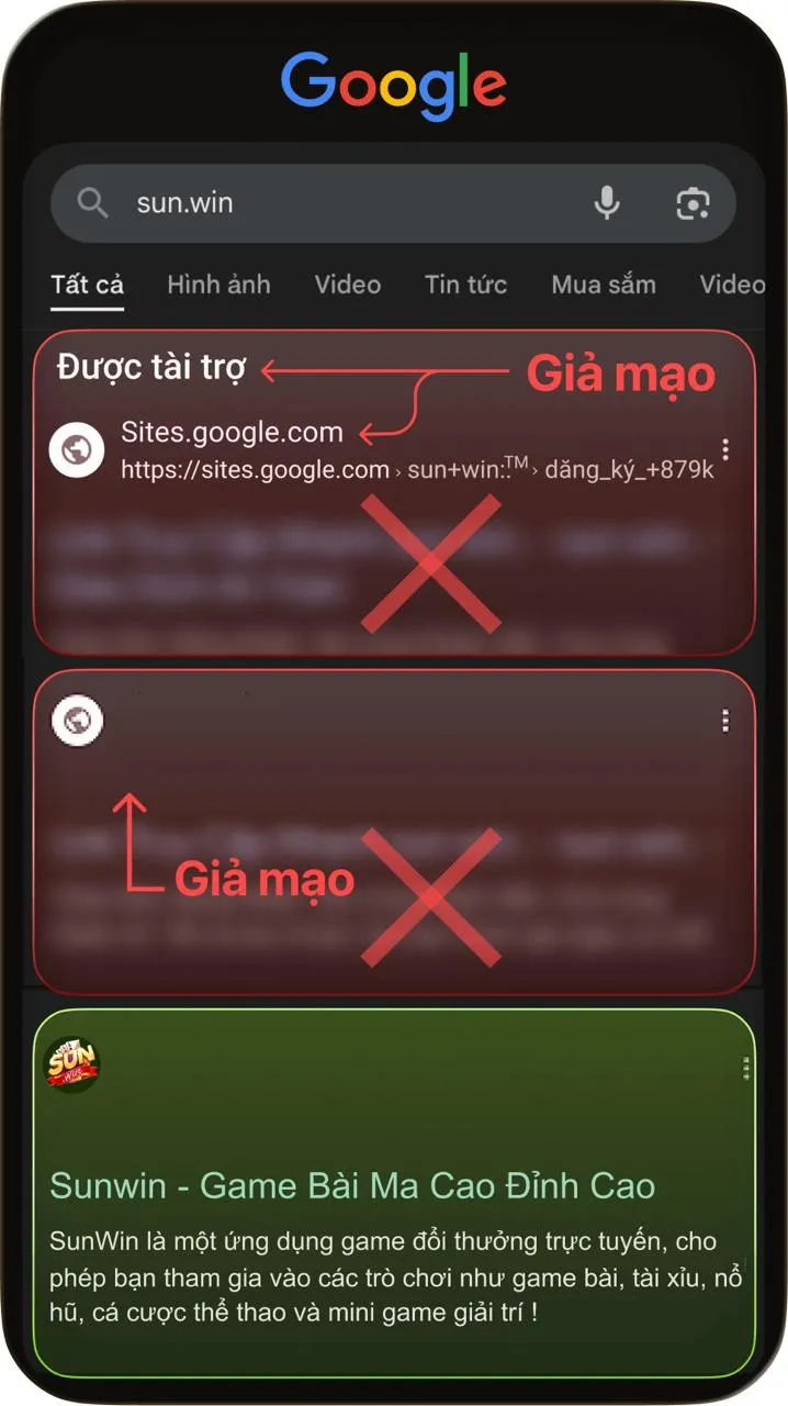 Phân biệt Sunwin thật giả